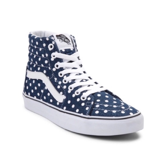 vans sk8 hi polka dot